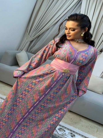 Moroccan Cashmere Caftan with stones