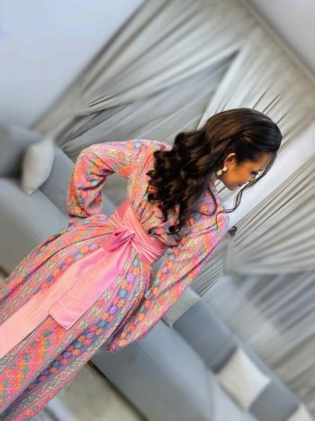 Moroccan Cashmere Caftan with stones