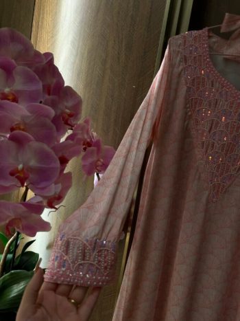 Sadaf Mukhawar Italian Silk Pink